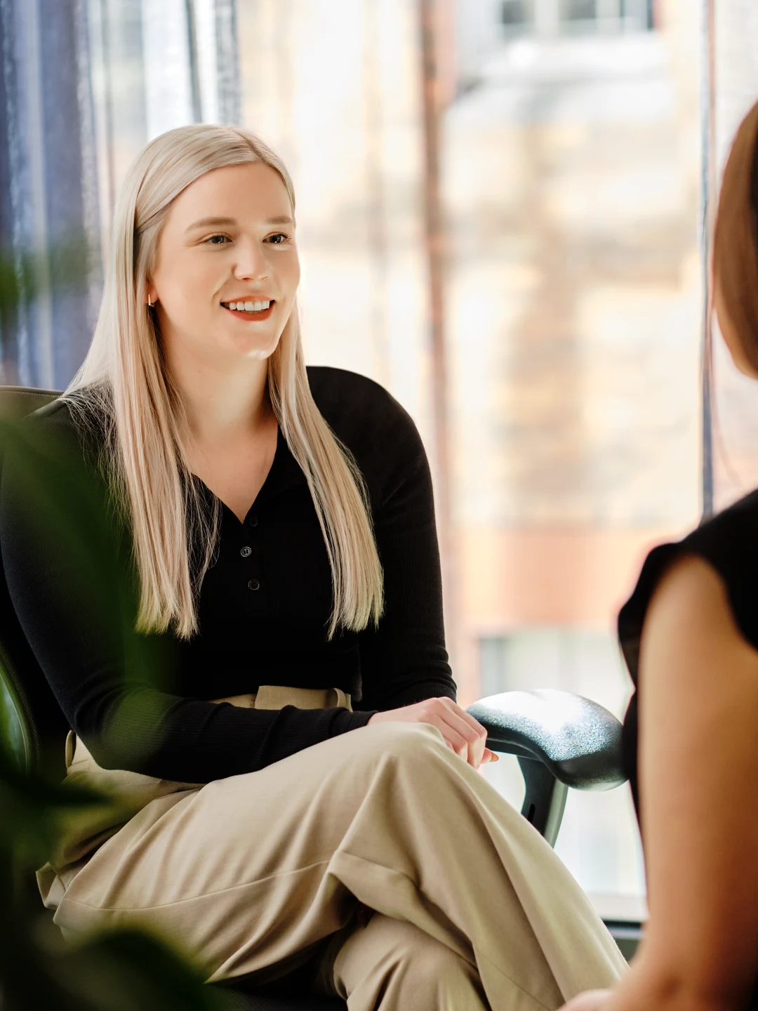 Dietitian in consultation with a patient