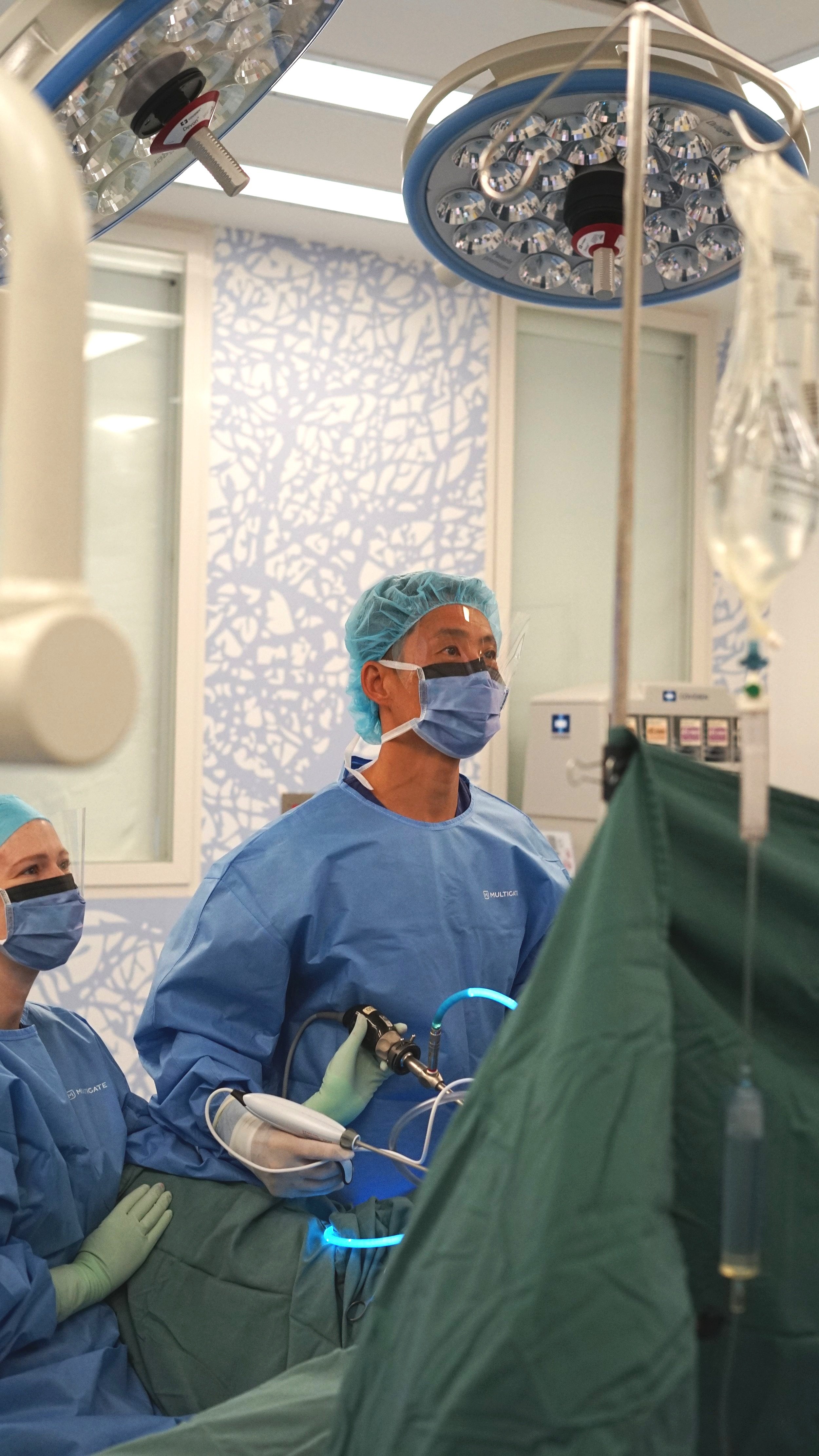 Upper GI surgeon operating